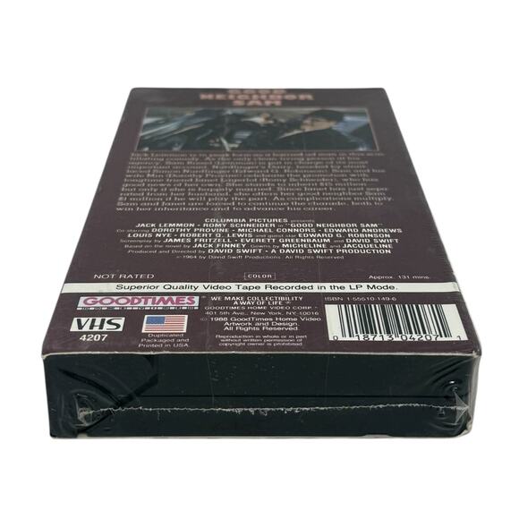 Jack Lemmon - Good Neighbor Sam 1964 Movie VHS 1988 Good Times Video Comedy New - Picture 9 of 10